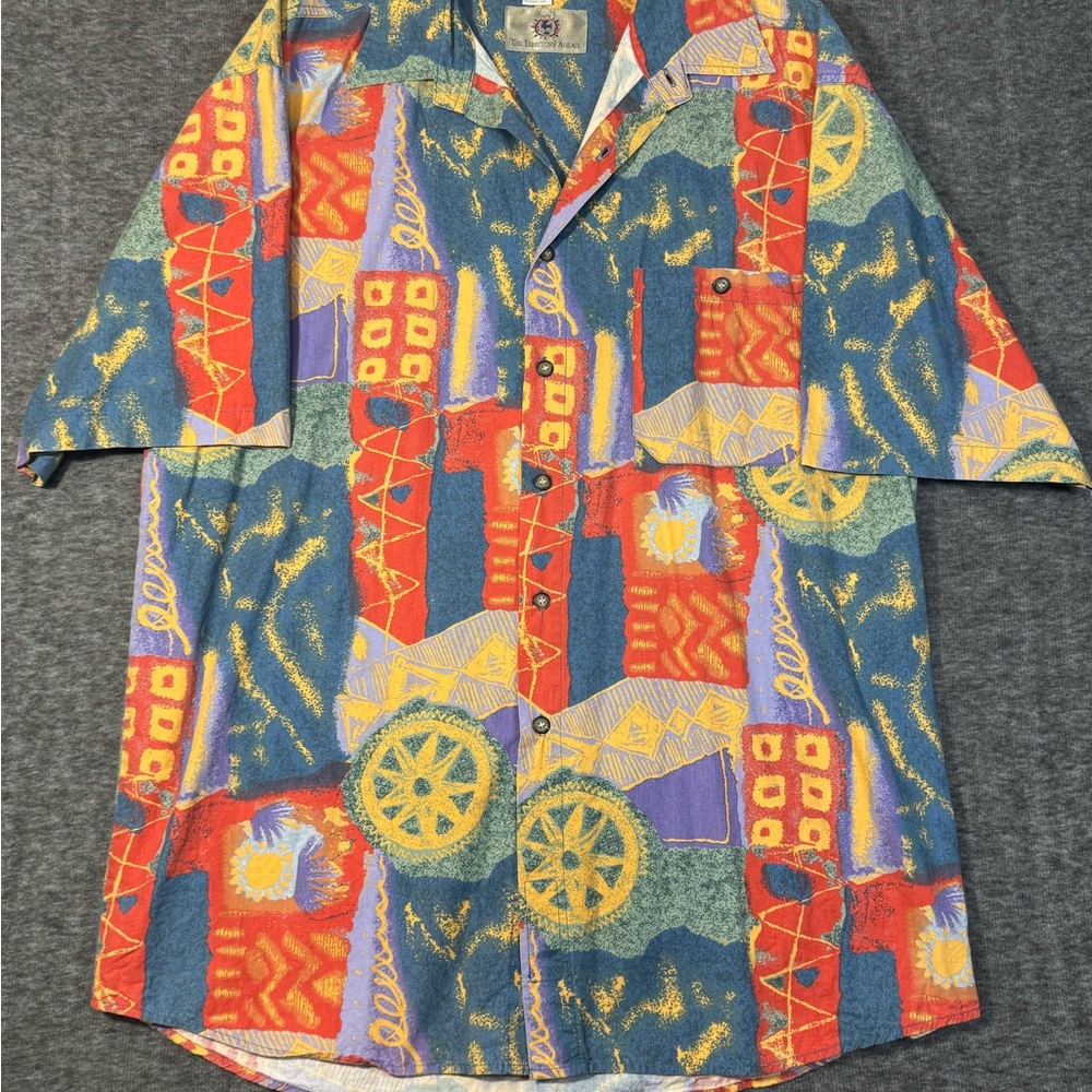 The Territory Ahead Vibrant Geometric Men's Shirt